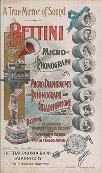 Bettini Phonograph Catalog